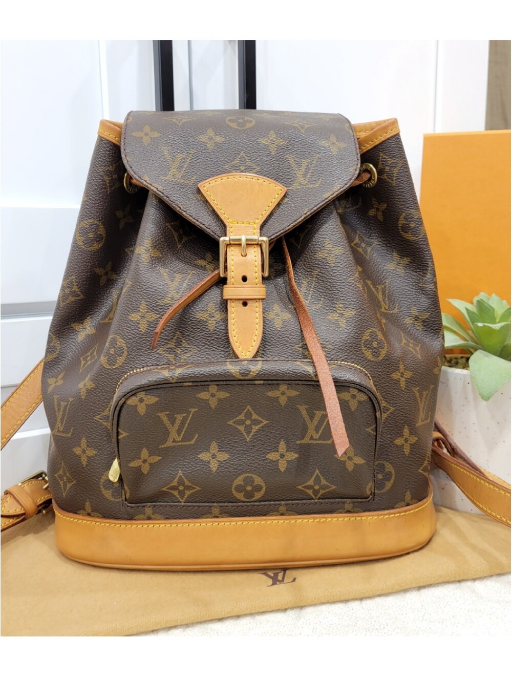 💕BEAUTIFUL Discontinued Louis Vuitton Backpack Montsouris MM Monogram